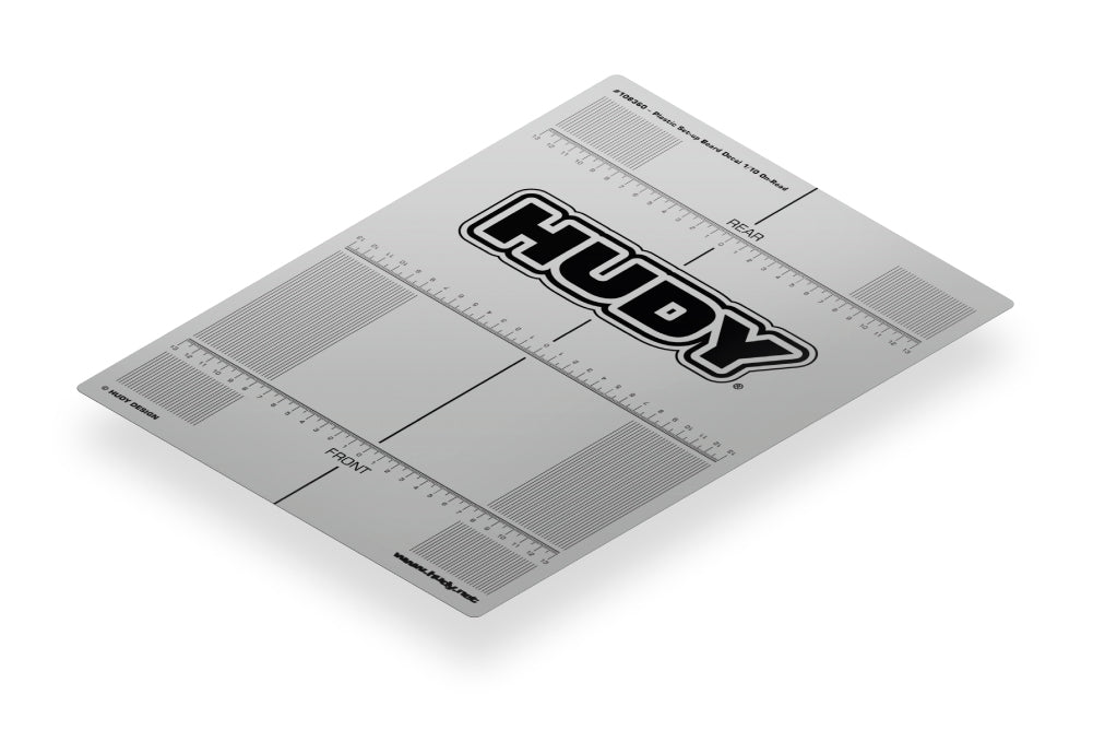 PLASTIC SET-UP BOARD DECAL 282x386MM - 1/10 TC