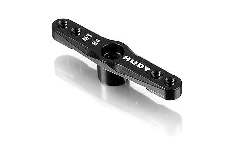 ALU THROTTLE SERVO HORN - HITEC - 2-HOLE M3 - 24T