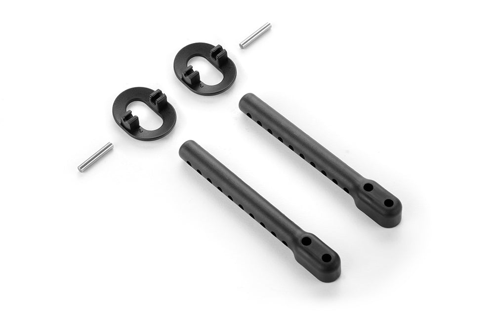 COMPOSITE REAR 6MM ADJUSTABLE BODY MOUNT SET +2MM HEIGHT