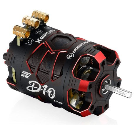 Hobbywing XeRun D10 Drift Motor / 10.5T / Red