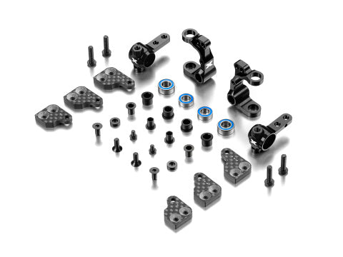 ALU STEERING BLOCKS & C-HUBS WITH BACKSTOP - SET