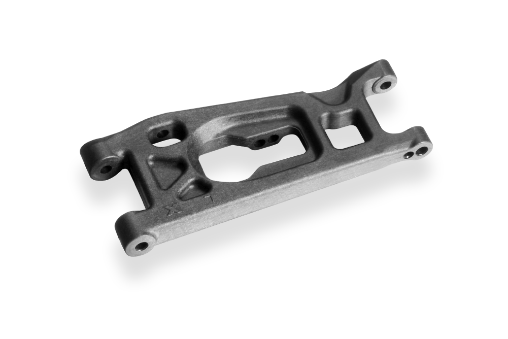 SUSP. ARM FRONT - LOW SHOCK MOUNTING - LOWER LEFT - GRAPHITE