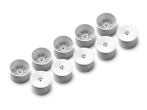 2WD/4WD REAR WHEEL AERODISK WITH 12MM HEX IFMAR - WHITE - HARD (10)