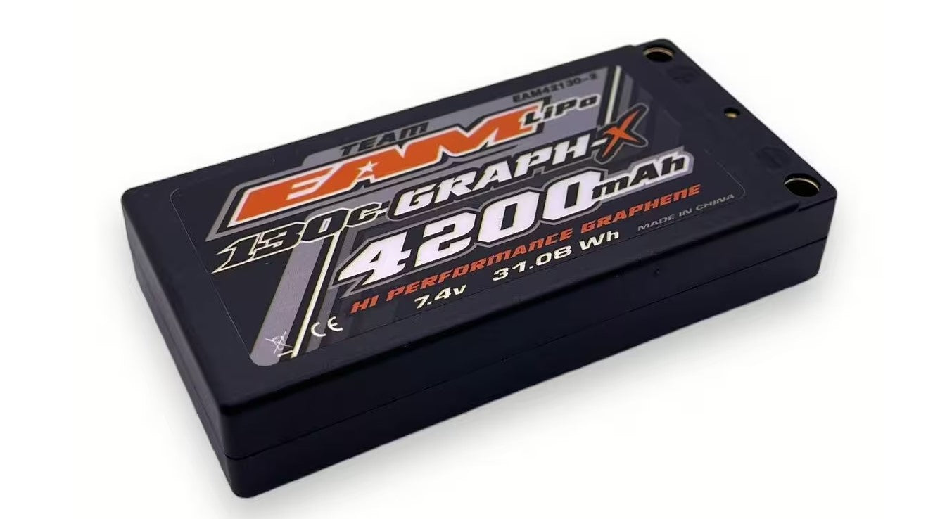 TEAM EAM 4200mAh 130C 7.4V LiPo Shorty Battery