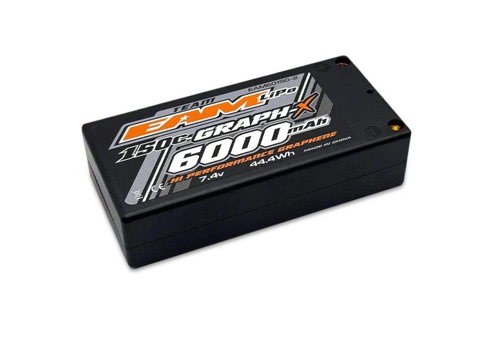 TEAM EAM 6000mAh 150C 7.4V LiPo Shorty Battery