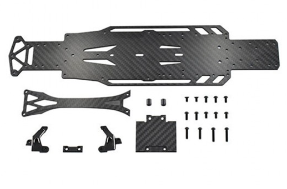 RDX Carbon Main Chassis & Upper Deck Set