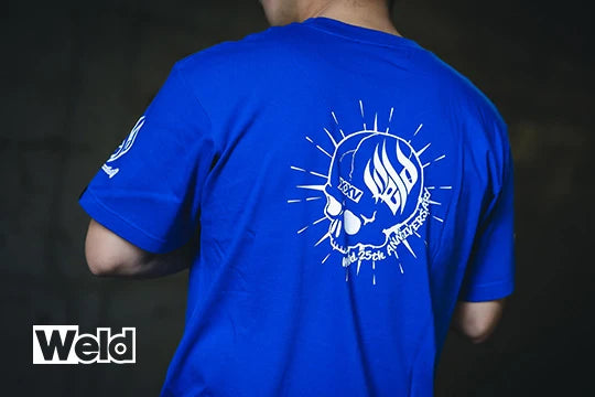 Overdose Weld 25TH Anniversary T-shirt (Blue/ L)