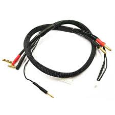 MR33 2S XT60 All-Black Charging Lead 600mm (4/5mm Dual Plug -XH)