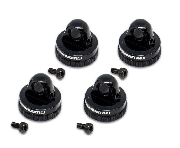 Shibata Pressure Adjust Aluminum Damper Cap (4) (Black)