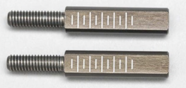 Yokomo Aluminum 4.5mm Rod End Adapter 17mm (2pcs)