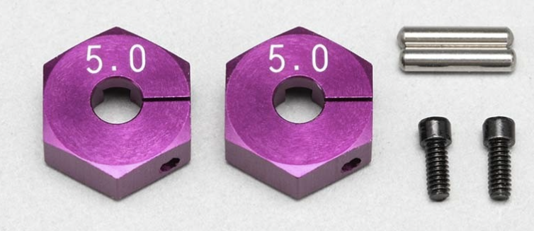 Yokomo 5mm Clamp Type Wheel Hub - Purple