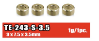 T-works Brass Washer for Suspension Arm 3 x 7.5 x 3.5mm (4pc)