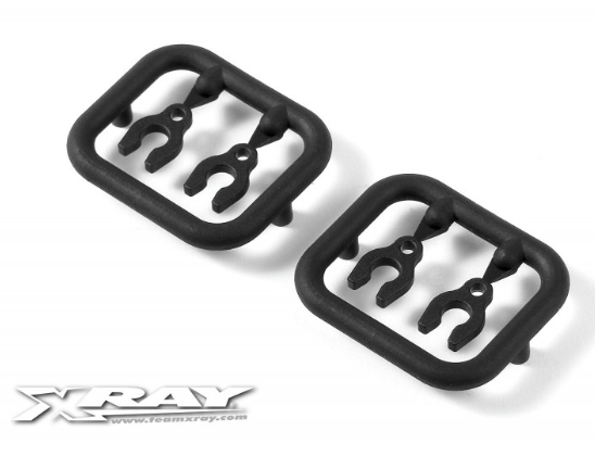 Xray Composite Lower Susp. Arm Clips (2)