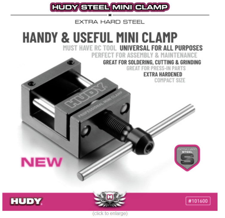 HUDY Steel Mini Clamp - Extra Hard Steel