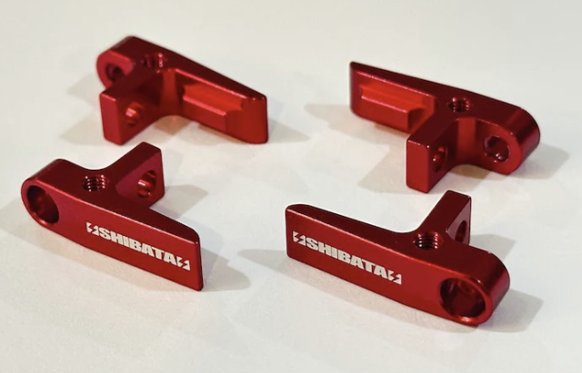 Shibata Adjustable side lower arm short (Red)