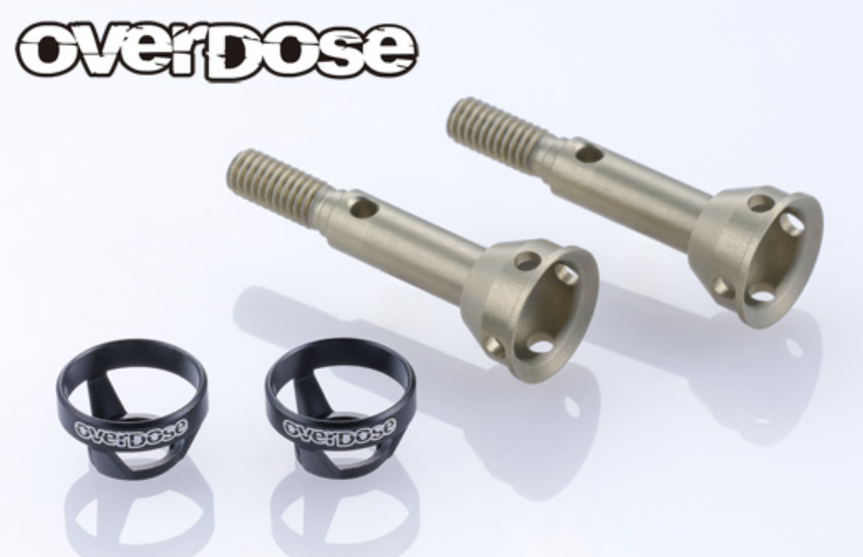 OVERDOSE Lightweight Aluminum Rear Axle Shaft (For GALM ver.2 / Black)