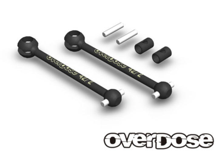 OVERDOSE Drive shaft & spider set (42mm/2mm pin/spider, pin included)