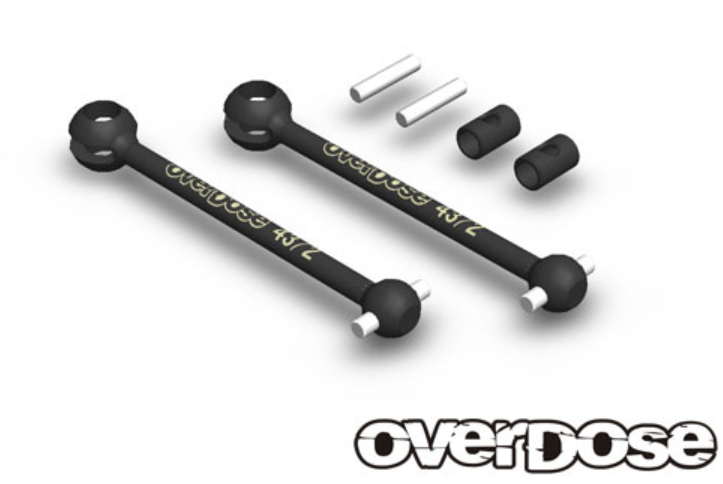 OVERDOSE Drive shaft & spider set (43mm/2mm pin/spider, pin included)