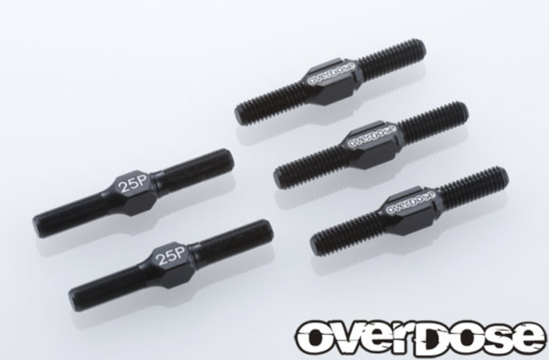 OVERDOSE Aluminum Turnbuckle Set (For GALM/Black)