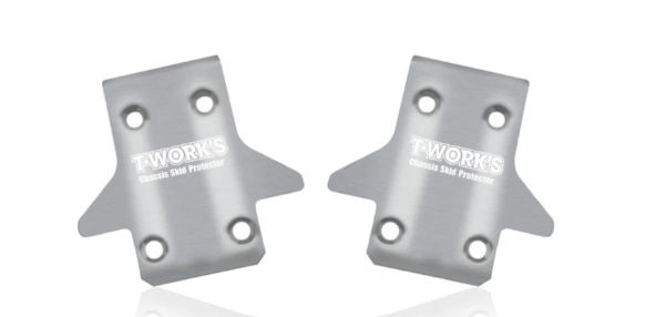 T-Work's Stainless Steel Front Chassis Skid Protector ( Kyosho MP11 ) 2pcs.