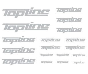 Topline Original Letter Sticker Type A Matte Black