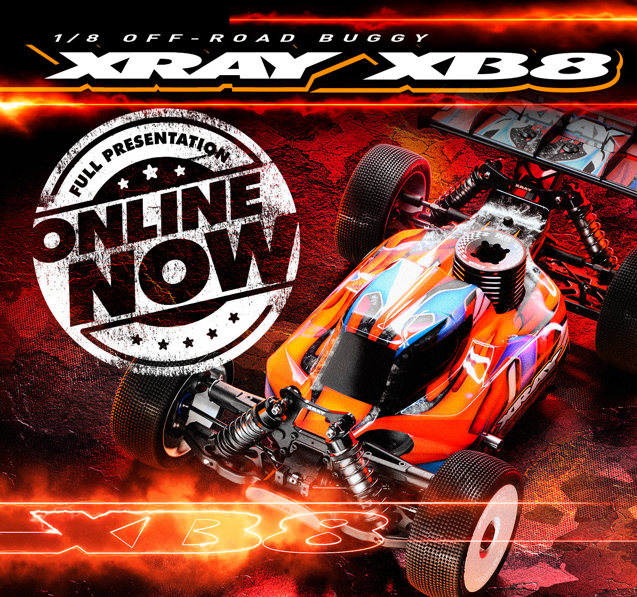 XRAY XB8'25 - 1/8 NITRO OFF-ROAD CAR