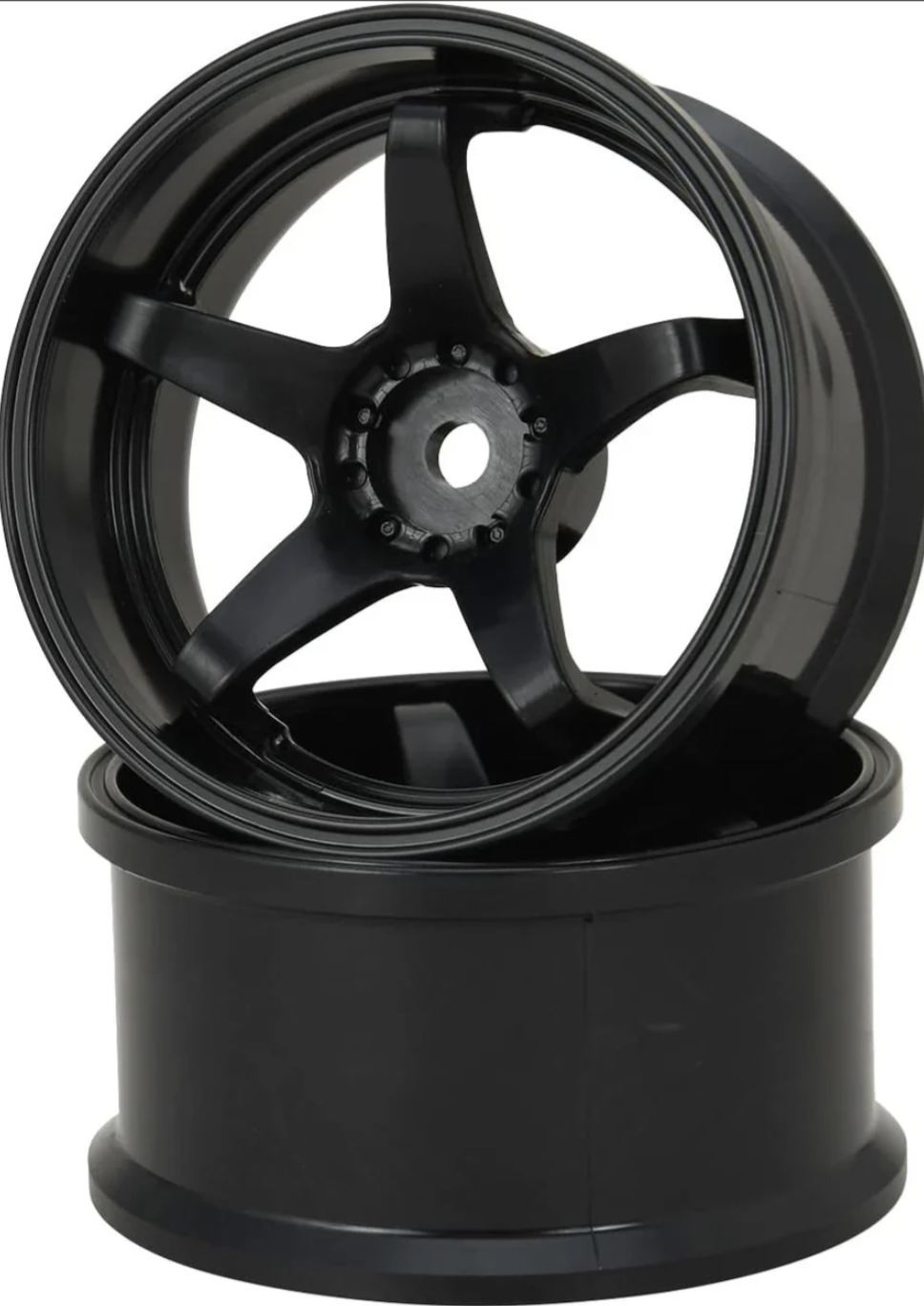 HAYATE - BLACK N-Type Drift Wheel Super Traction 6mm / 8mm 1/10 Rims