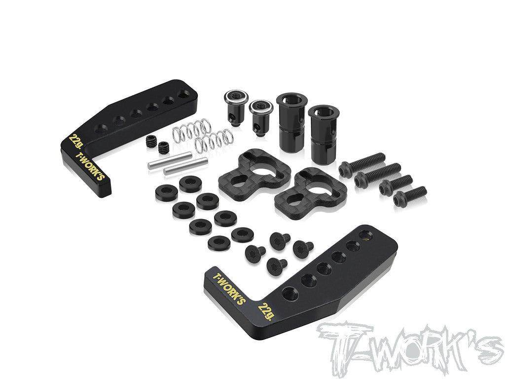 T-Work's TE-257-A800-B Easy-Snap Brass Battery Holder Set( For Awesomatix A800R )