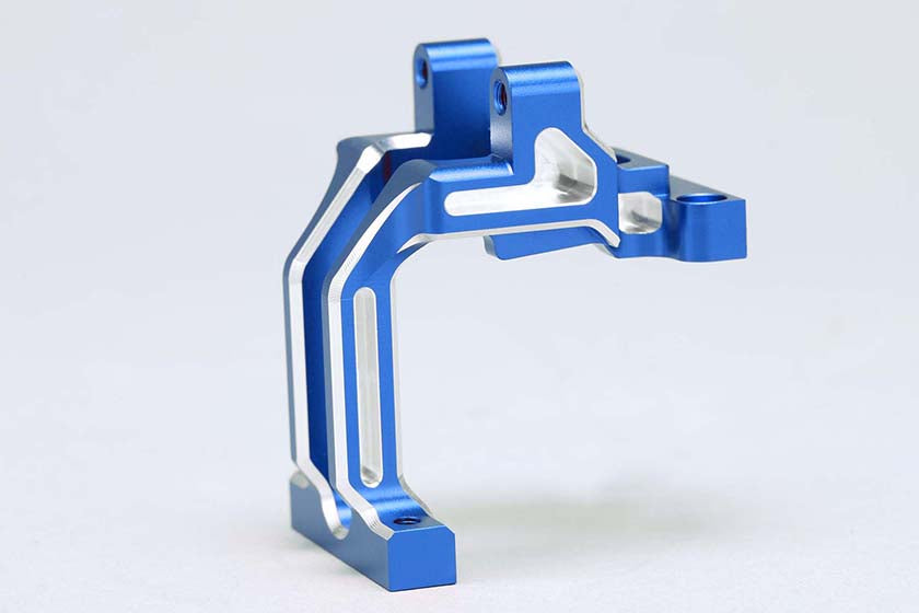 Yokomo Chamfered Alum Front Bulkhead (Blue) One Piece Type for RD/SD Series
