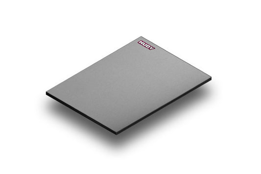 FLAT SET-UP BOARD 1/10 & 1/12 ON-ROAD - LIGHTWEIGHT - SILVER GREY