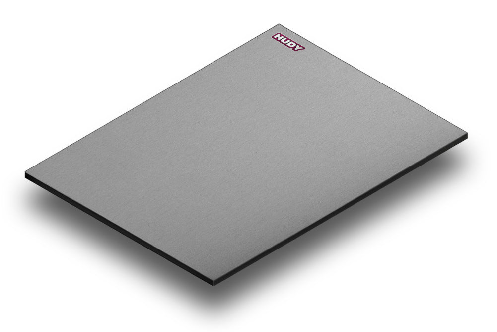 FLAT SET-UP BOARD FOR 1/8 OFF-ROAD & GT - SILVER GREY