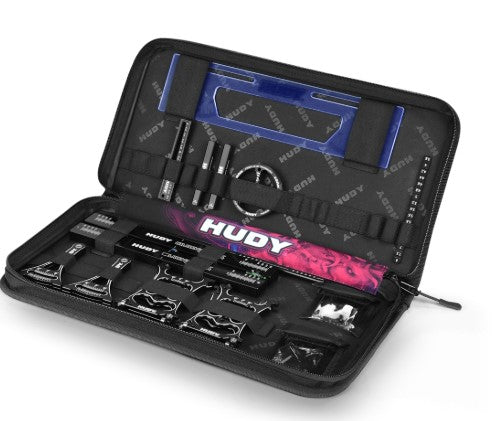 SET-UP STATION & SET-UP TOOLS + CARRYING BAG FOR 1/10 TOURING CARS