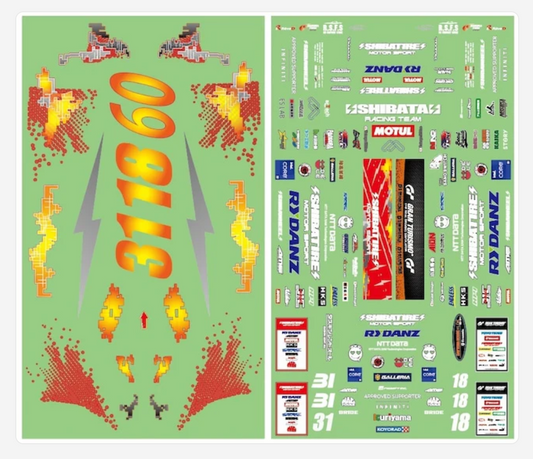 Shibata DR Team Decal Set 2023 Ver