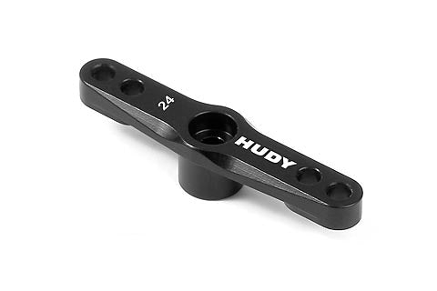 ALU THROTTLE SERVO HORN - HITEC - 2-HOLE - 24T
