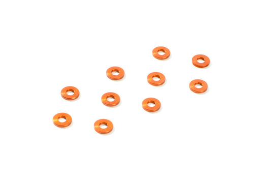 ALU SHIM 3x7x1.0MM - ORANGE (10)
