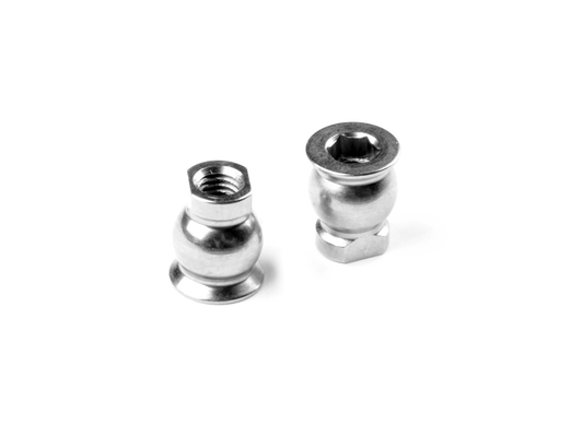 X4 LOWER ARM BALL UNIVERSAL 6.0MM WITH HEX - HUDY SPRING STEEL™ (2)