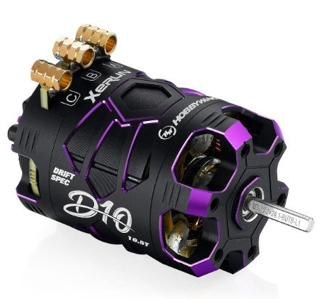 Hobbywing XeRun D10 Drift Motor / 10.5T / Purple