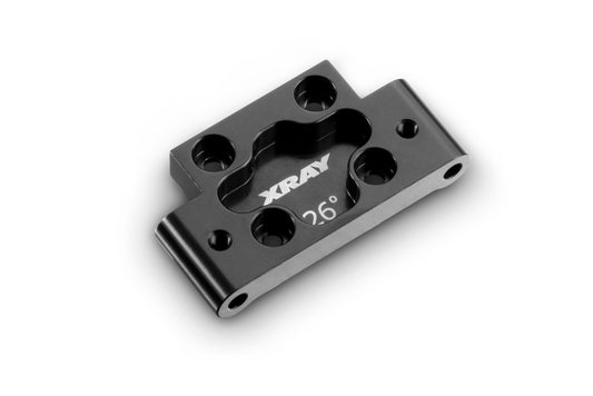 ALU FRONT LOWER ARM MOUNT 26° KICK-UP - SWISS 7075 T6