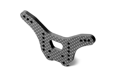 XB2'20/XB2'21 GRAPHITE SHOCK TOWER - LCG - REAR 4.0MM