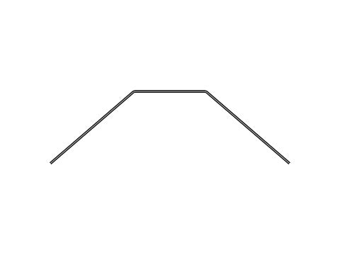 XB2 ANTI-ROLL BAR REAR - SHORT - 1.0MM