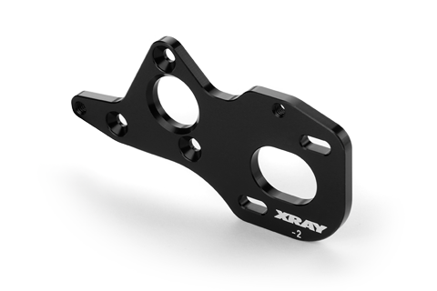 ALU FRONT-MID MOTOR (3 G.) PLATE - LOWERED -2MM - SWISS 7075 T6 (3MM)