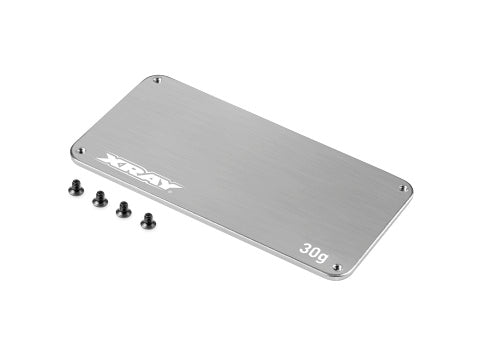 STAINLESS STEEL WEIGHT FOR ELECTRONICS FOR 1-PIECE CHASSIS 30g