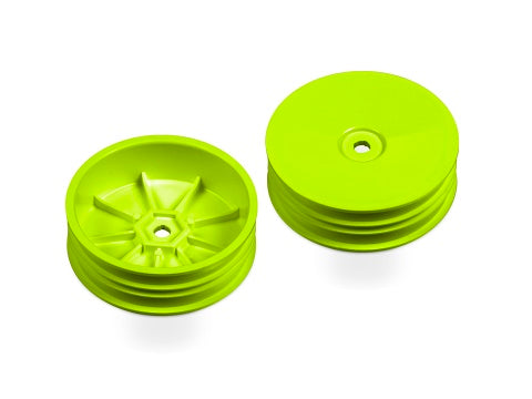 2WD FRONT SLIM WHEEL AERODISK WITH NARROW OFFSET - YELLOW (2)
