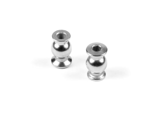 BALL STUD 6.8MM WITH BACKSTOP - M3 - NICKEL COATED (2)