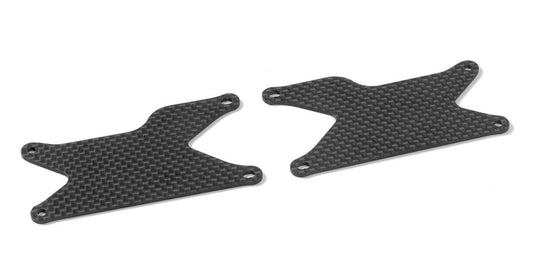 XB8 GRAPHITE REAR LOWER ARM PLATE 1.6MM (2)