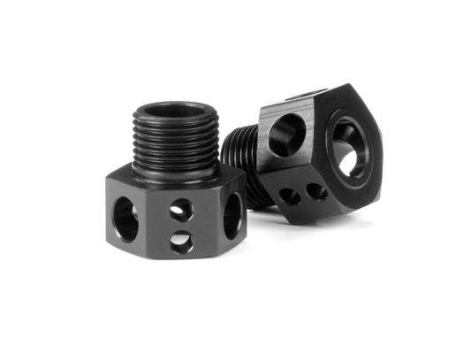 ALU WHEEL AXLE OFFSET "+5MM" - LIGHTWEIGHT - BLACK COATED (2)