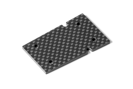 XB4'20 GRAPHITE REAR CHASSIS PLATE 2MM - NARROW