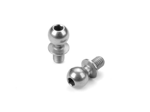 HARD STEEL BALL END 5.4MM WITH THREAD 4MM - NICKEL COATED (2)