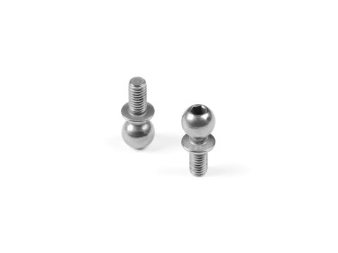 HARD STEEL BALL END 5.4MM WITH THREAD 6MM - NICKEL COATED (2)