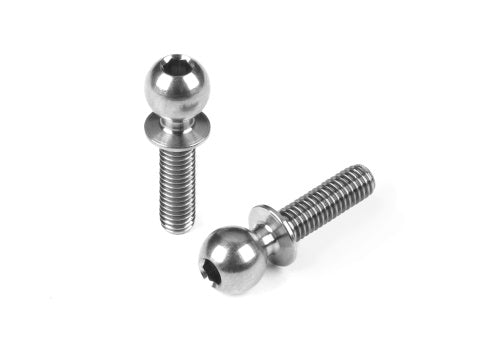 HARD STEEL BALL END 5.4MM WITH THREAD 10MM - NICKEL COATED (2)